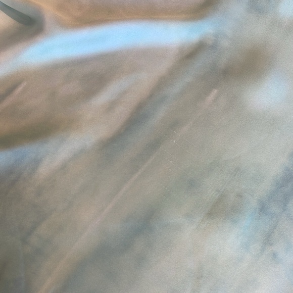 Elegant Zara Satin Green Tie-Dye Maxi Dress - Picture 12 of 13